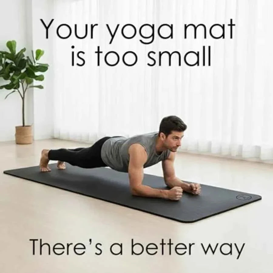 Extra Thick XL Wide Yoga Mat 10mm Cushion