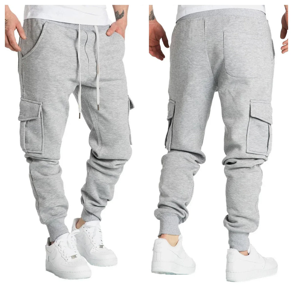Men's Straight Fit Multi-Pocket Sweatpants
