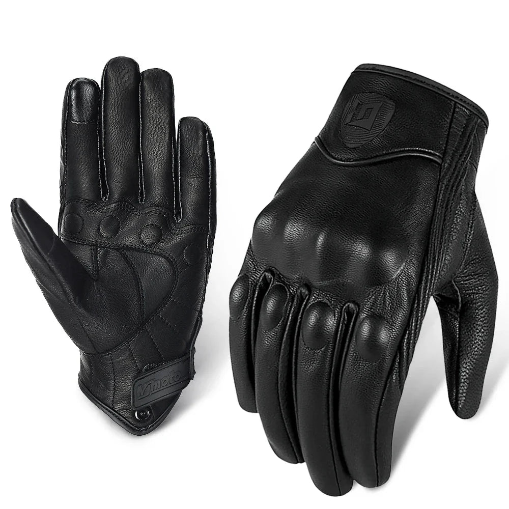 Motorcycle Retro Leather Gloves