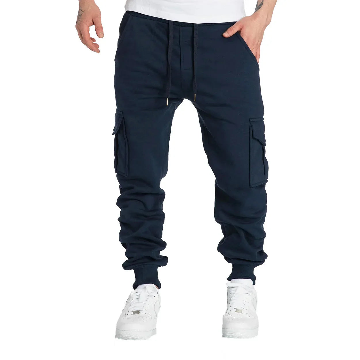 Men's Straight Fit Multi-Pocket Sweatpants