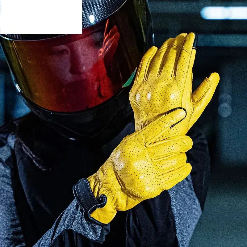 Vintage Leather Gloves Touchscreen Pro Ver