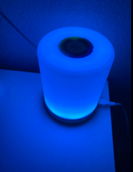 Touch Dimmable Table Lamp, Bedside Table Lamp, LED Night Light with Color Changing Portable for Living Room Bedroom