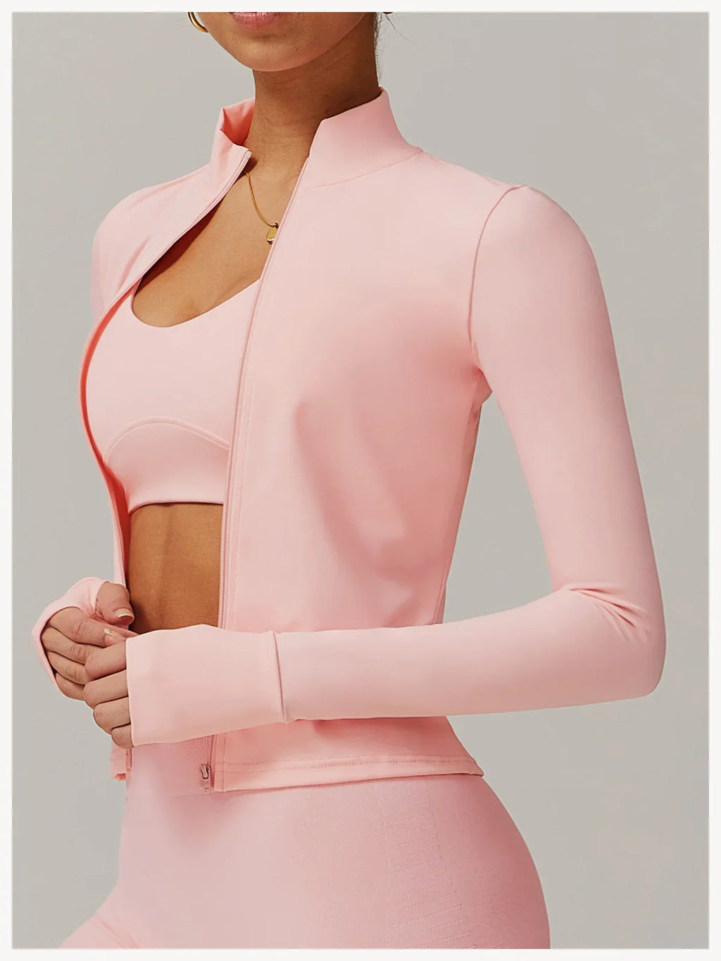 Women Zip Long Sleeve Sports Jacket