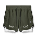 ASRV Men’s 2-in-1 Quick Dry Gym Shorts