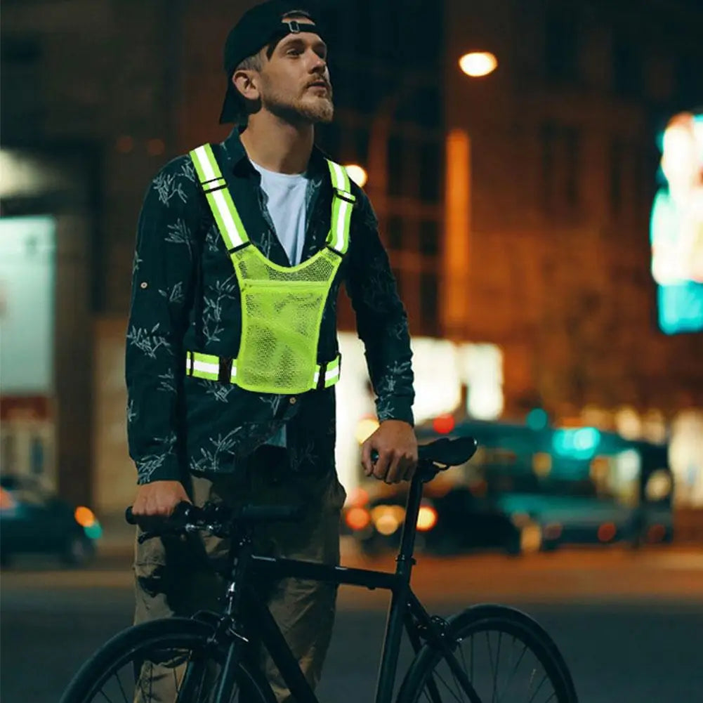 NightSafe Reflective Vest for Outdoor Sports