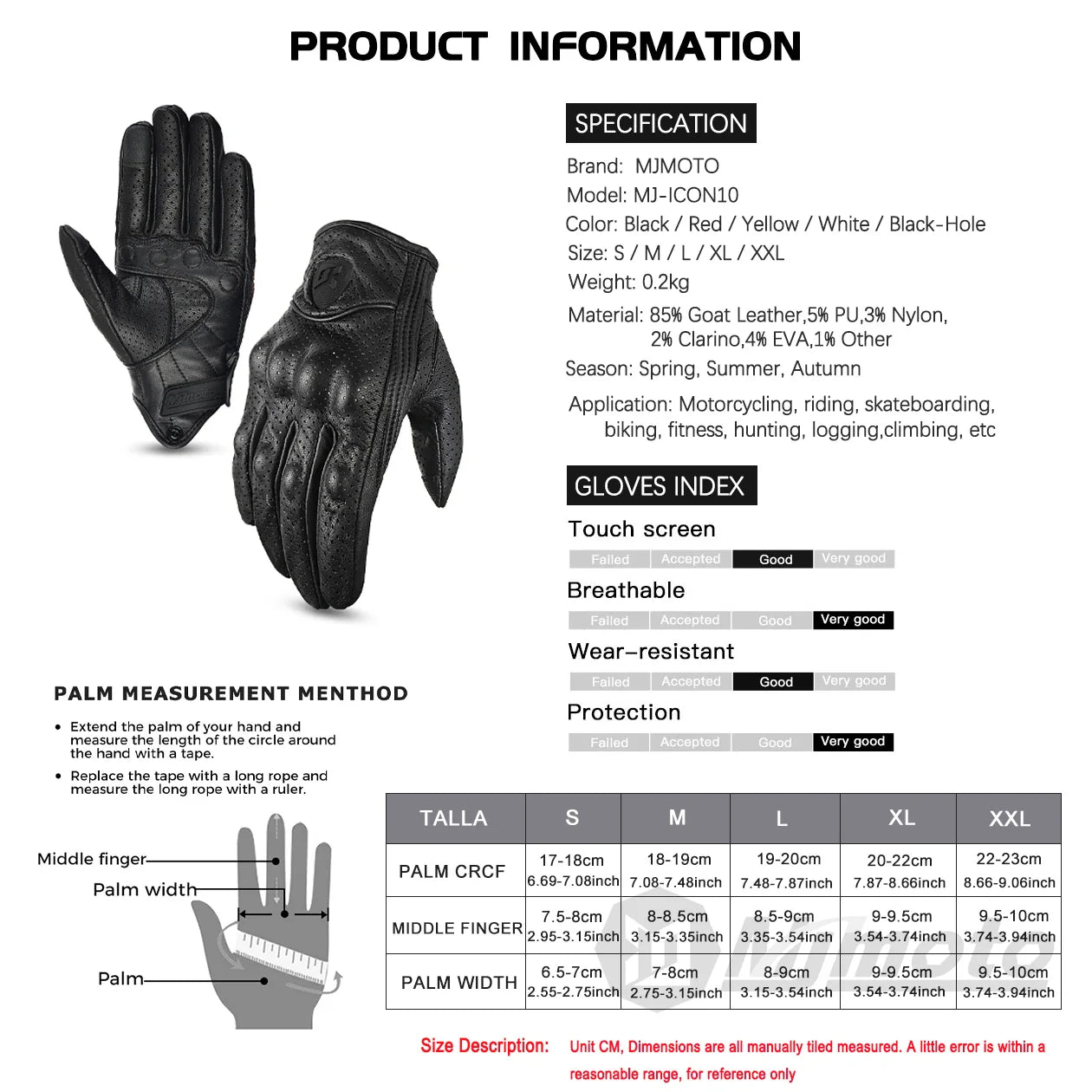Motorcycle Retro Leather Gloves