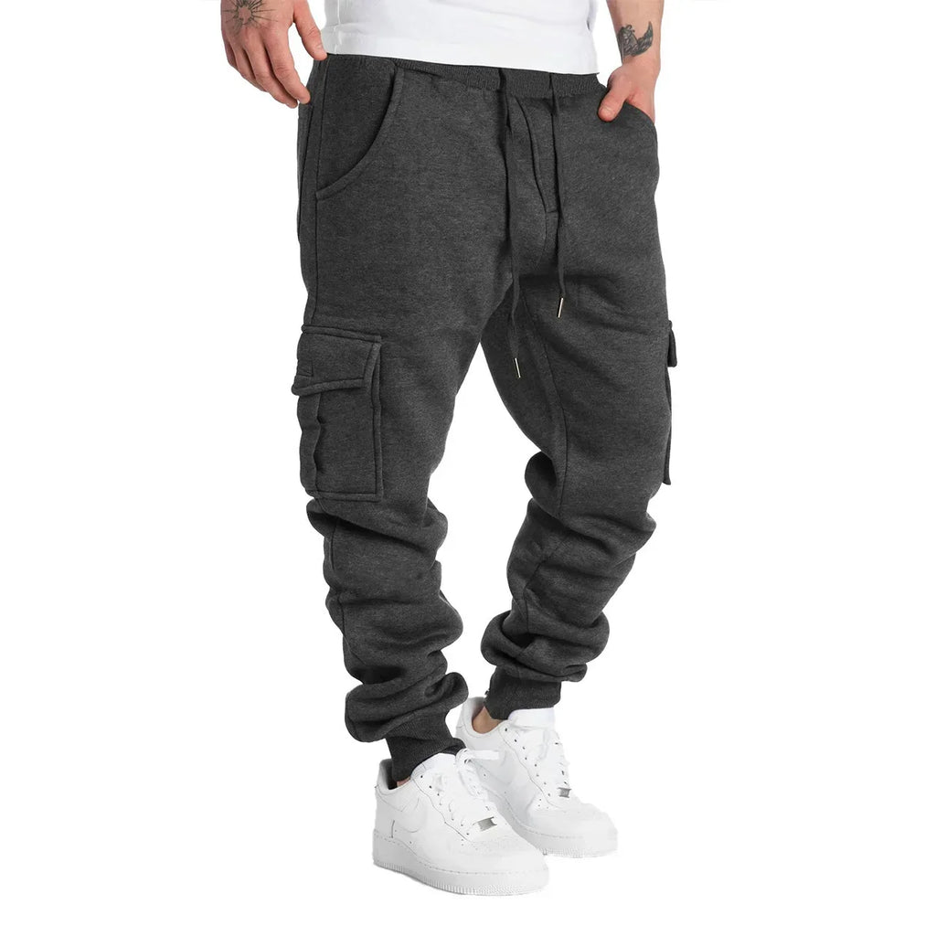 Men's Straight Fit Multi-Pocket Sweatpants