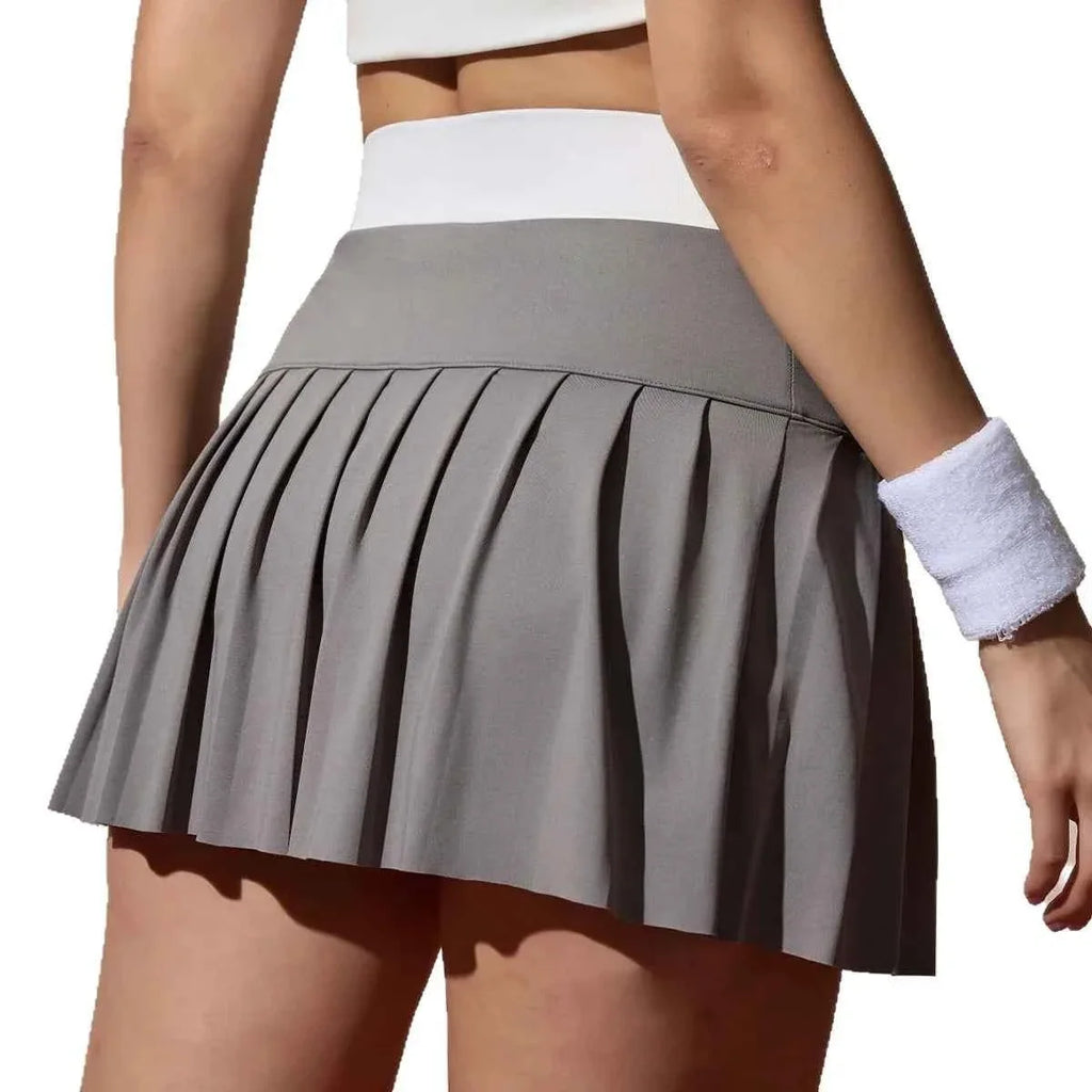 Women's High Waist Lace-Up Tennis Golf Skort