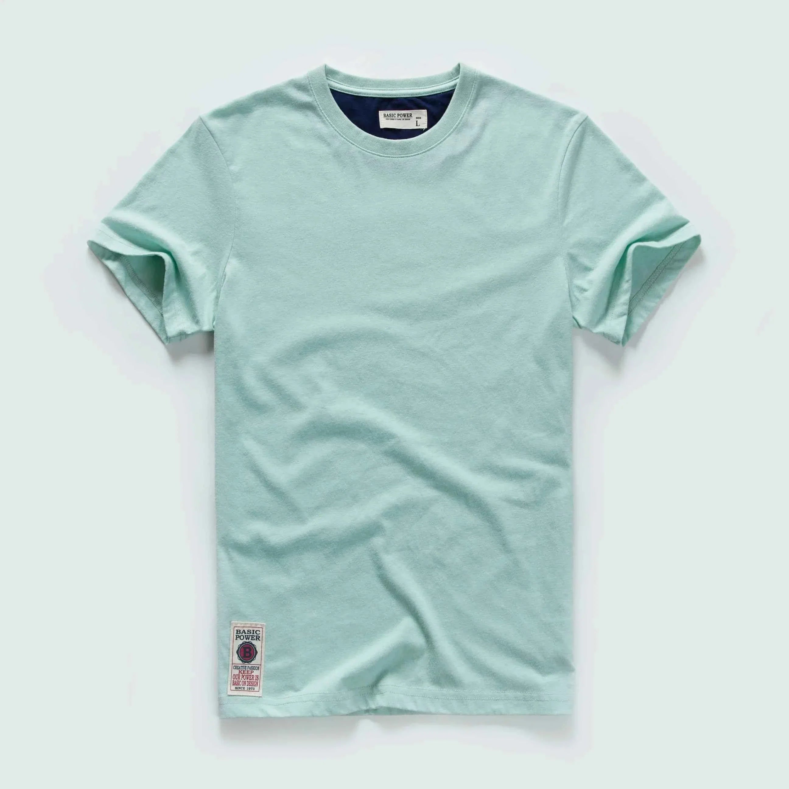 Classic Cotton Men's Solid O-Neck Tee
