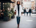 Signature Line Shawl Wrap - Winter White