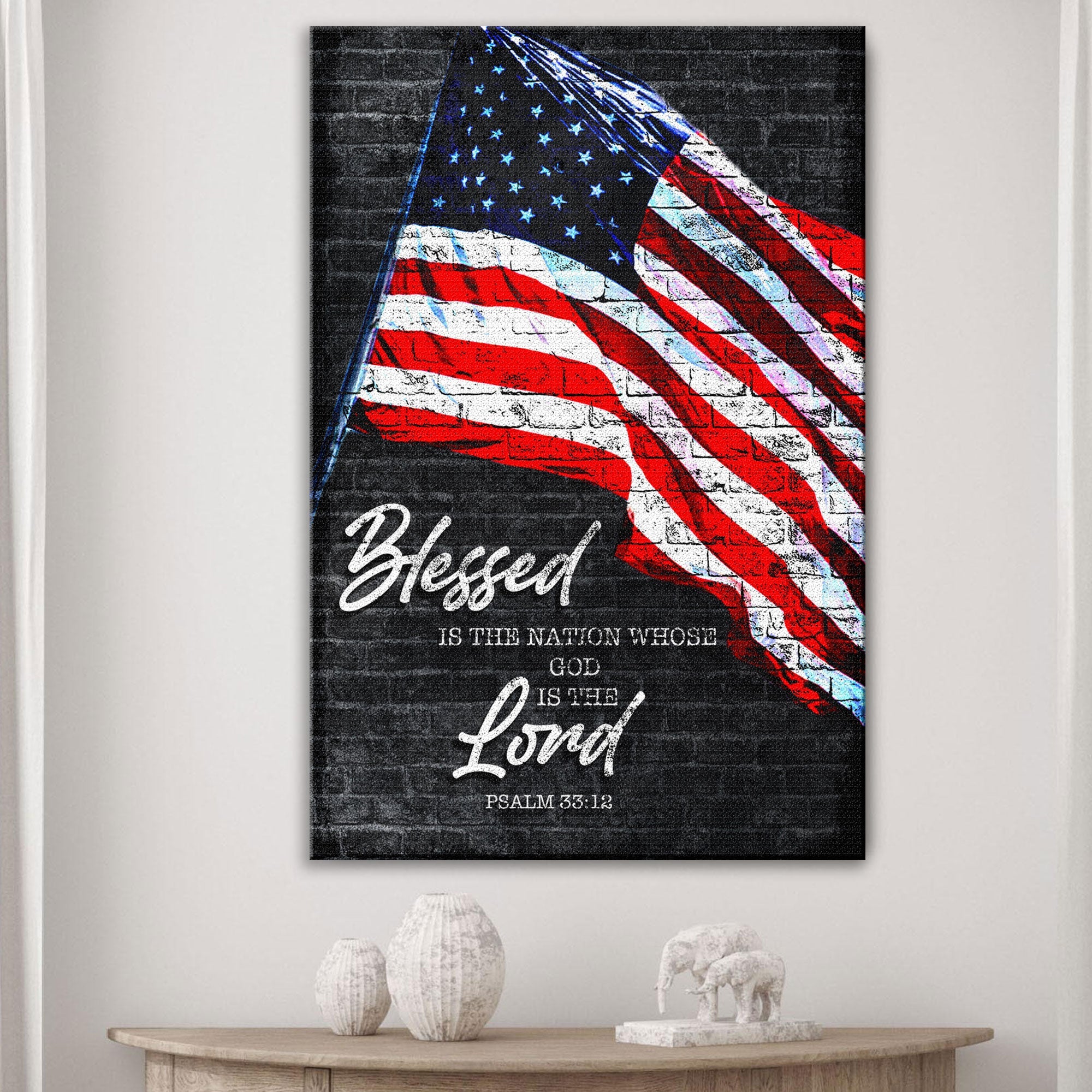 Psalm 33:12 - Blessed Is The Nation Sign