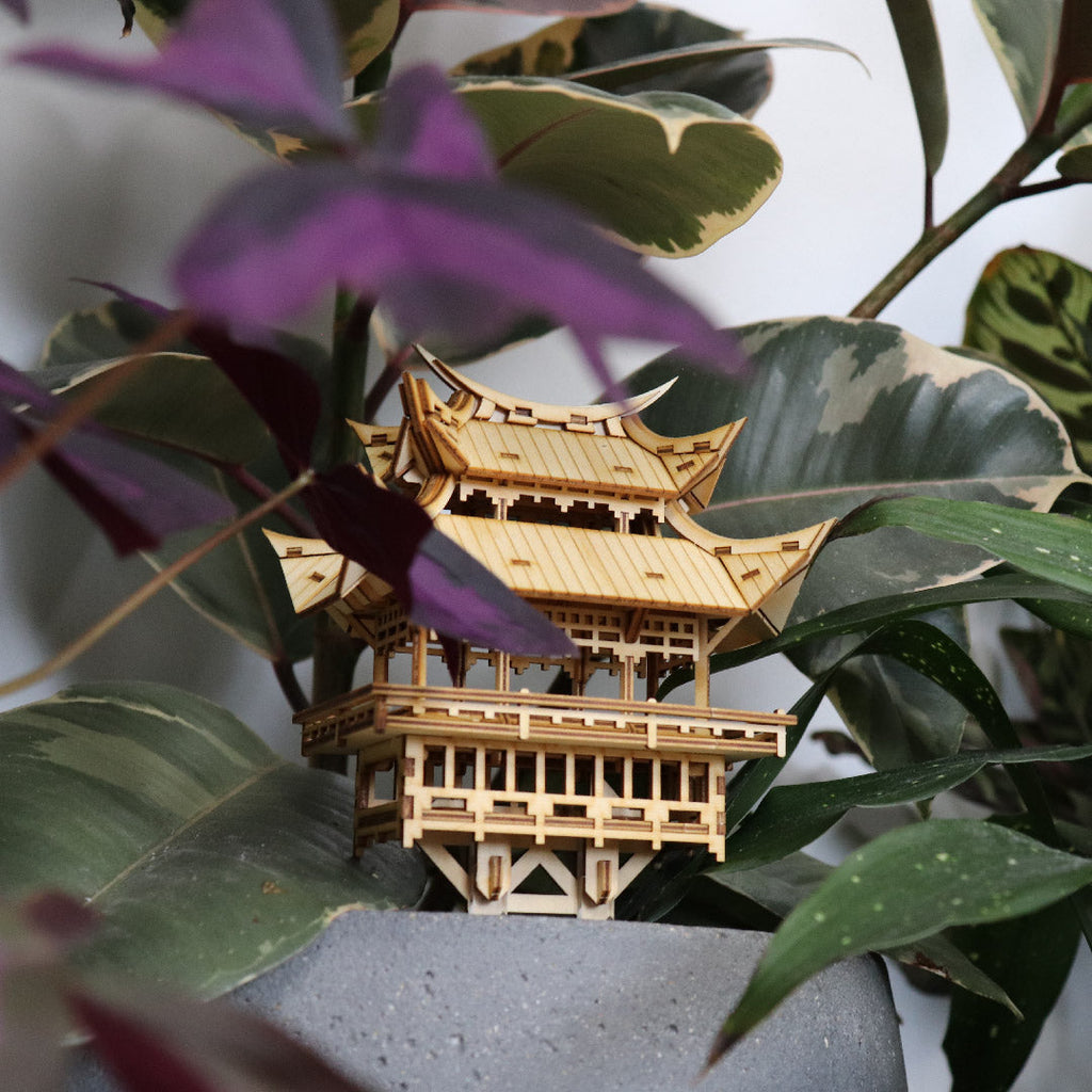 Temple of Gratitude - with CR2032 Lights