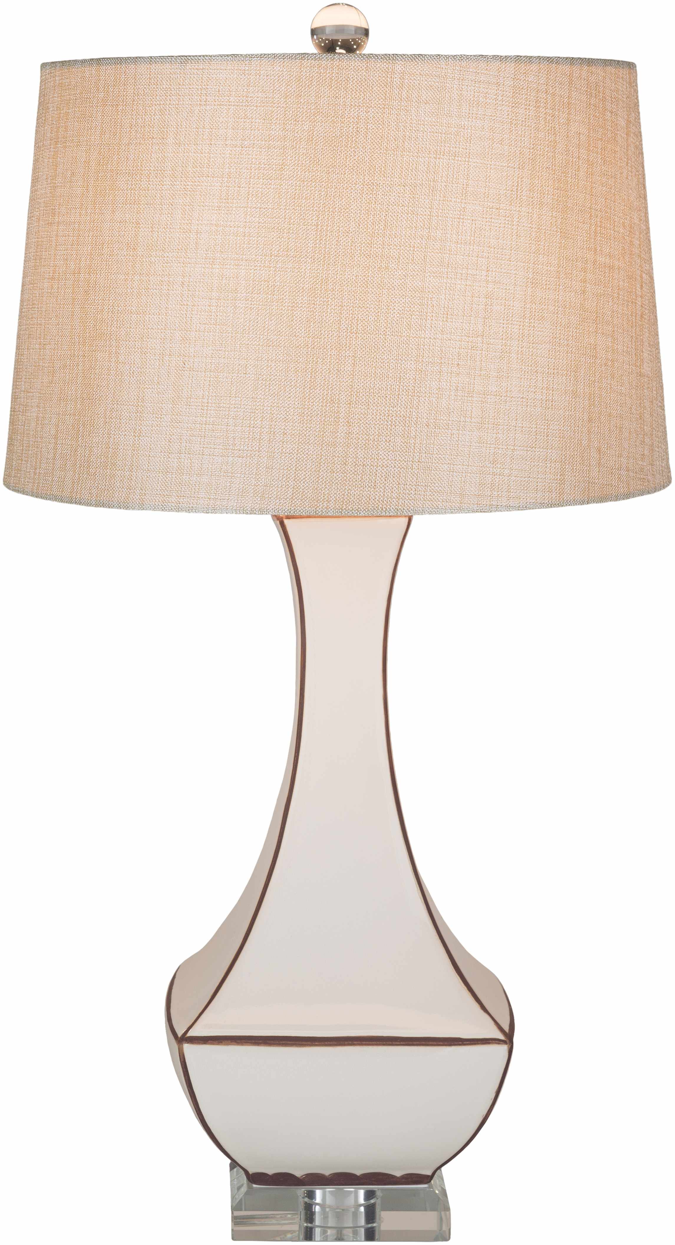 Tuka Tan Ceramic Table Lamp - Clearance