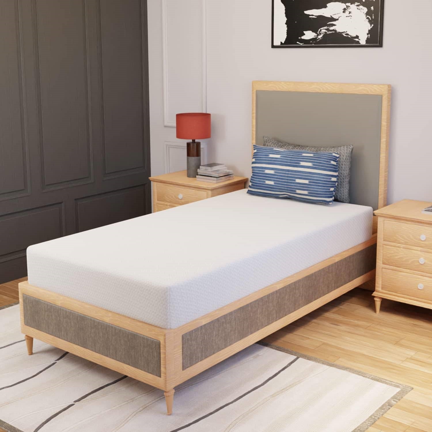 Twin size 8-inch Thick Medium Firm Cool Gel Memory Foam Mattress