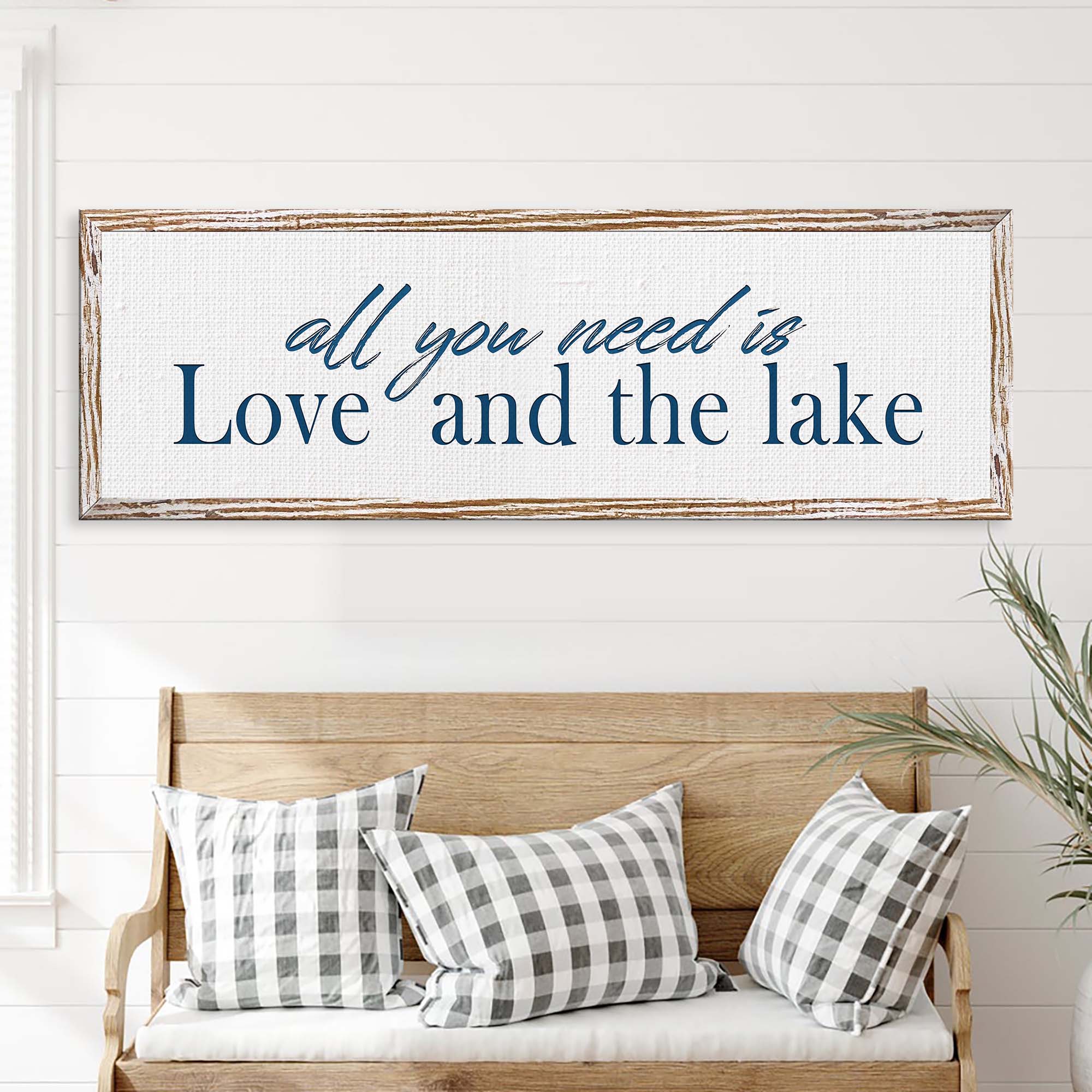 Love And The Lake Sign