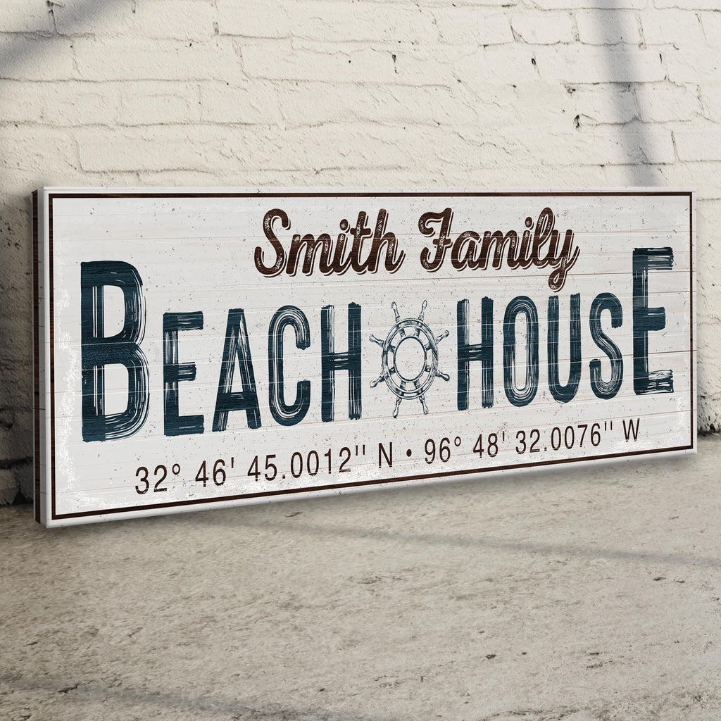 Family Beach House Sign V
