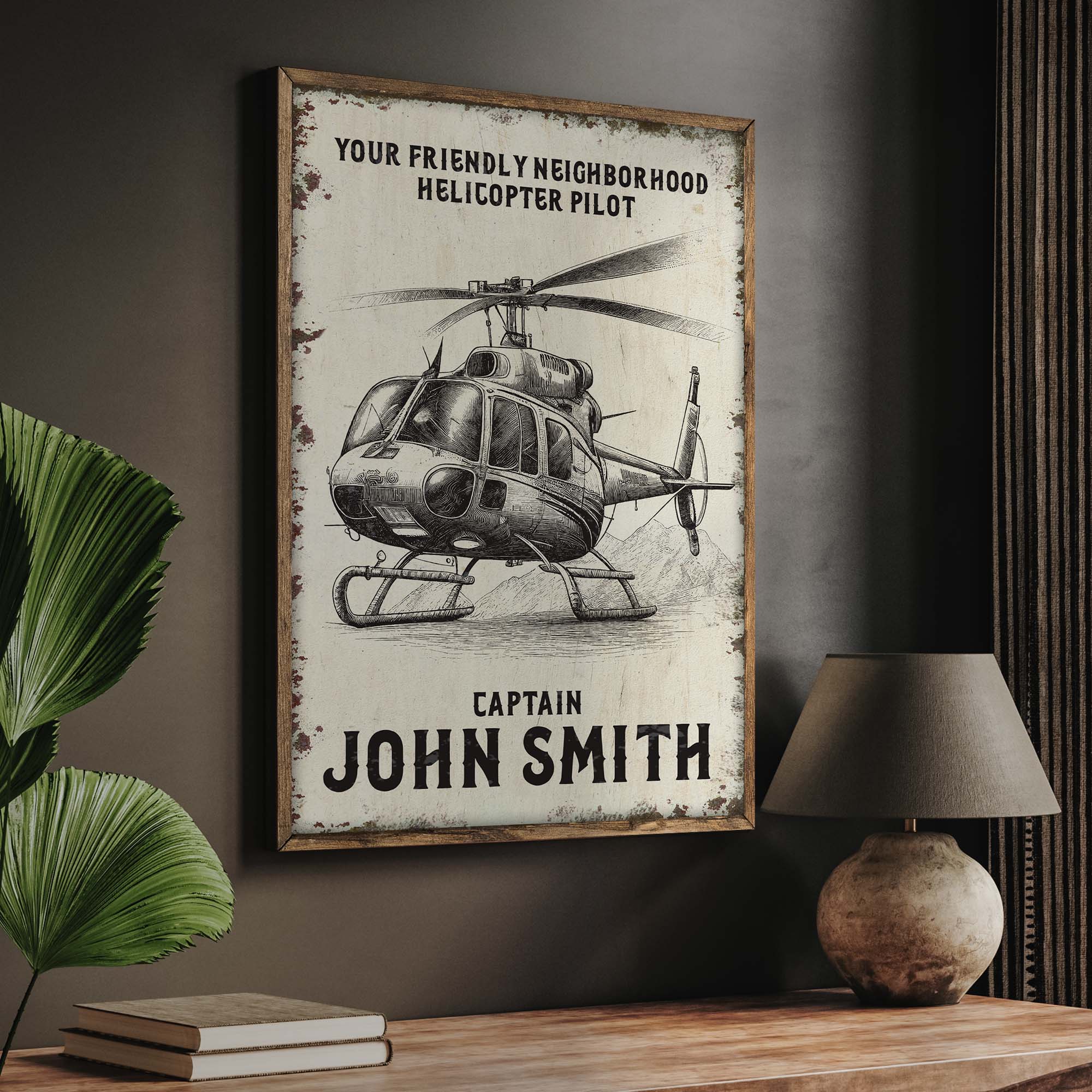 Helicopter Pilot Name Sign