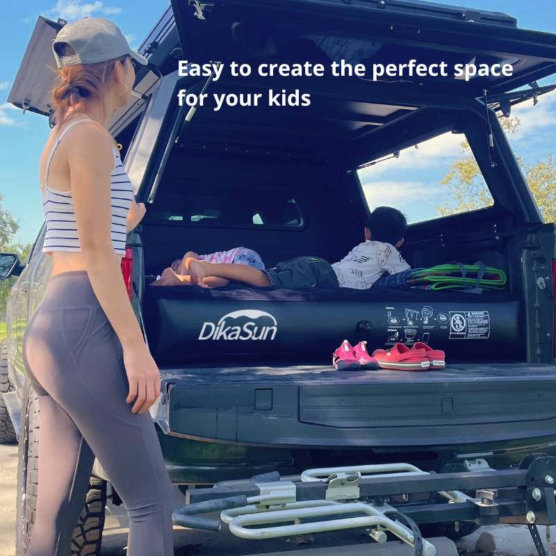 DikaSun 6.0-6.5 FT Full Size Pickup Truck Bed Air Mattress,Black