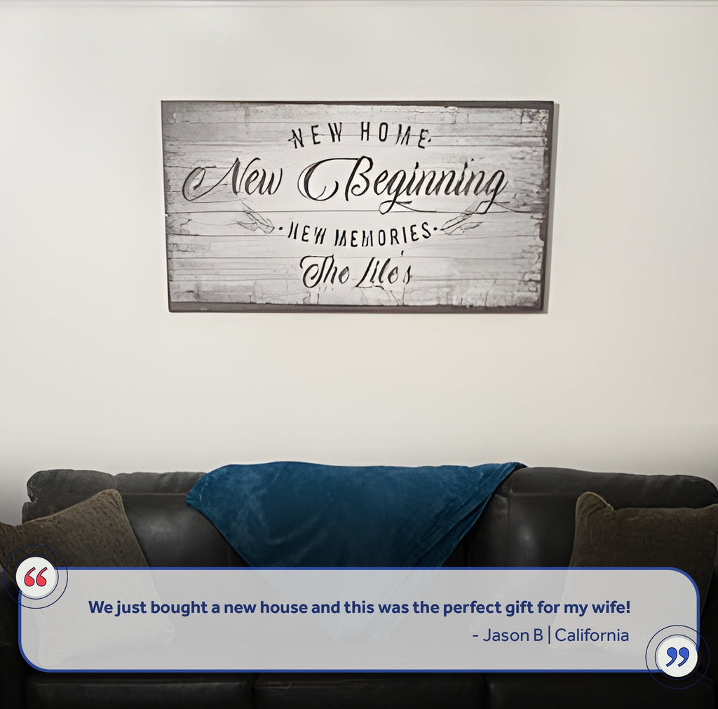 New Home, New Beginning Sign IV