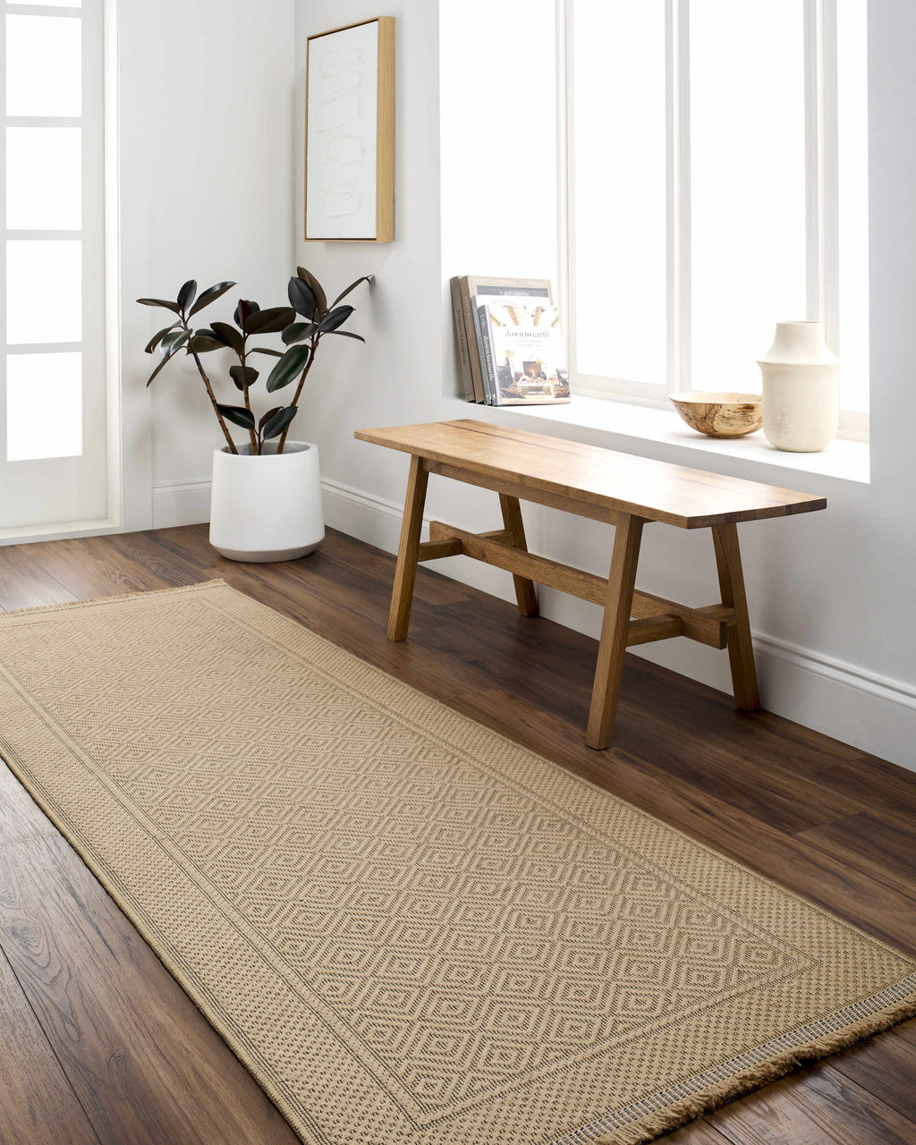 Veata Washable Jute Area Rug - Clearance