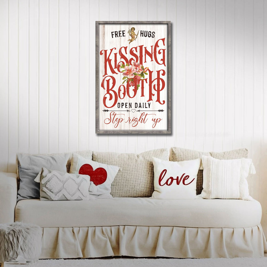 Valentines Day Kissing Booth Sign