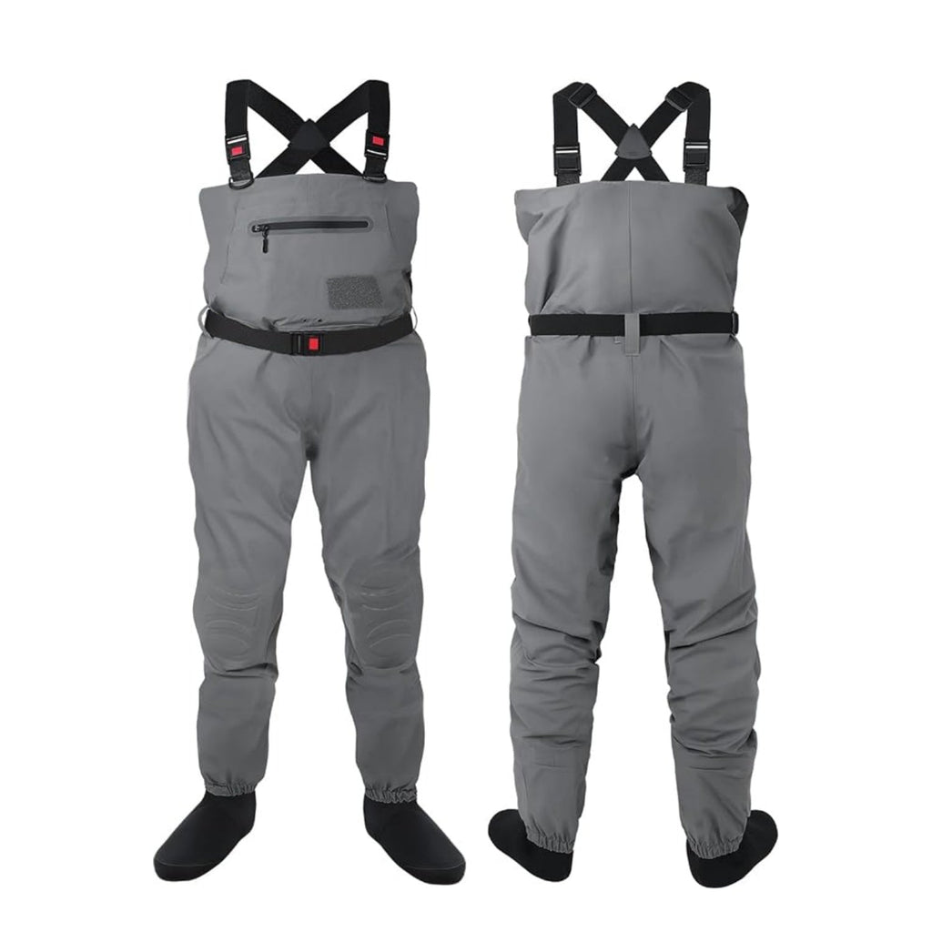 DikaSun Breathable Stocking Foot Waders for Fly Fishing (Lightweight Unisex Design for Men & Women)