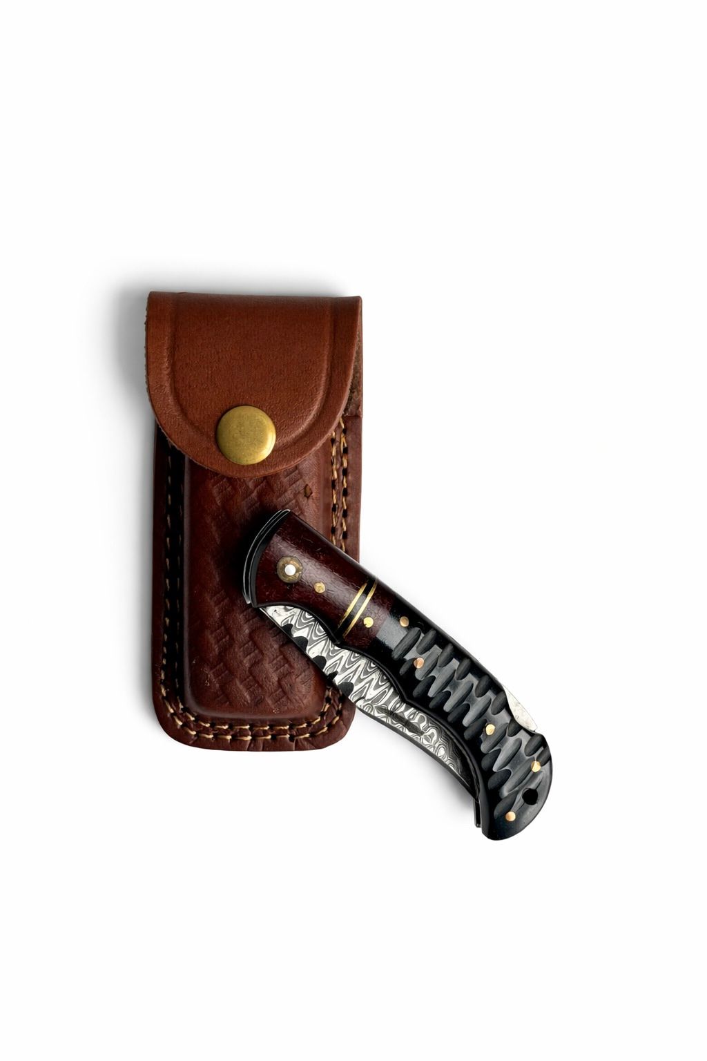 Titan Ironclaw Damascus Folding Knife - TF-081