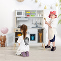 Wooden Pretend Play Kitchen Set for Toddlers-White