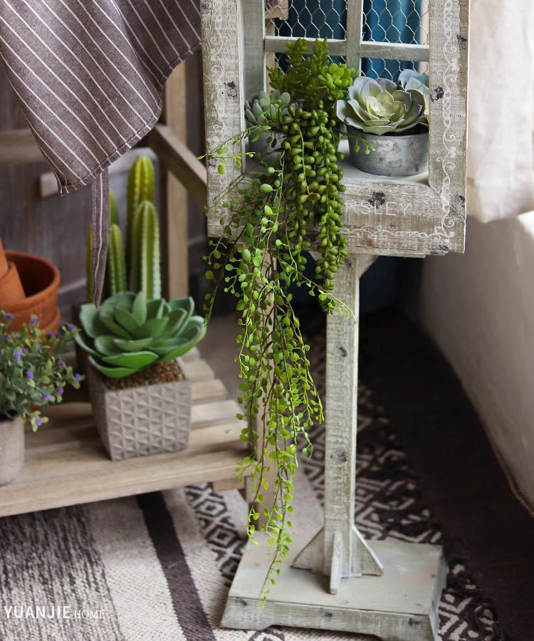 Hanging Faux Mini Leaf Garland 27.5" Long