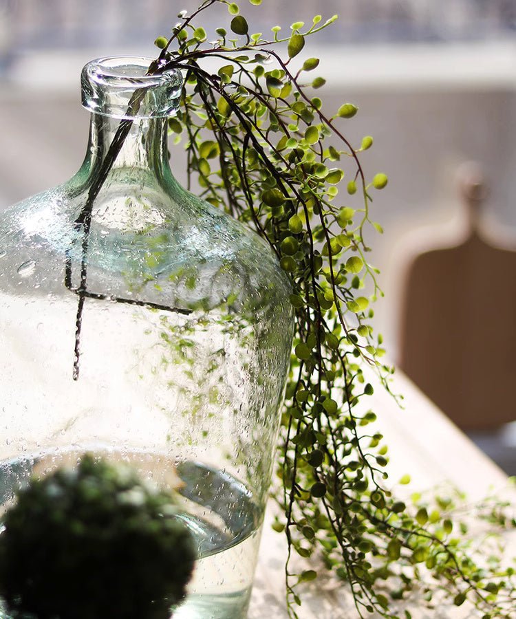 Hanging Faux Mini Leaf Garland 27.5" Long