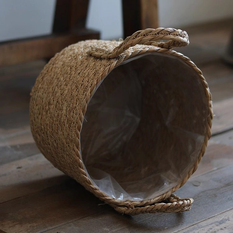 Handwoven Seagrass Basket for Plants