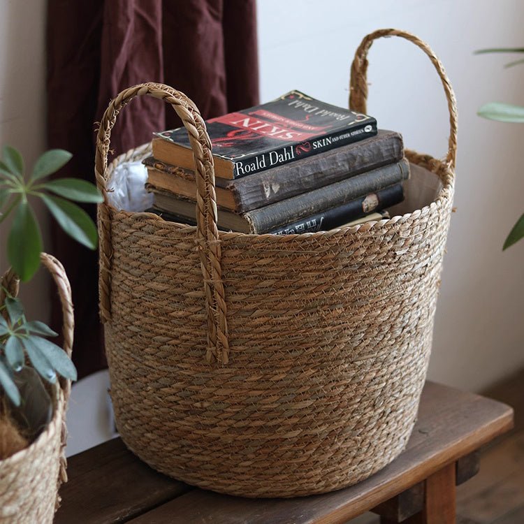 Handwoven Seagrass Basket for Plants