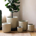 Nordic Vertical Stripe Flower Pot