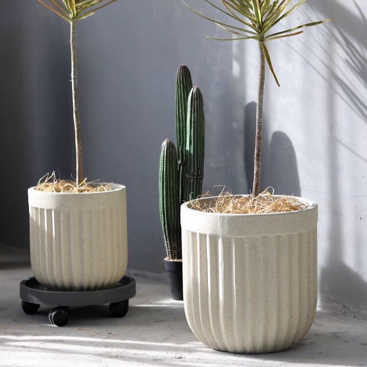 Nordic Vertical Stripe Flower Pot