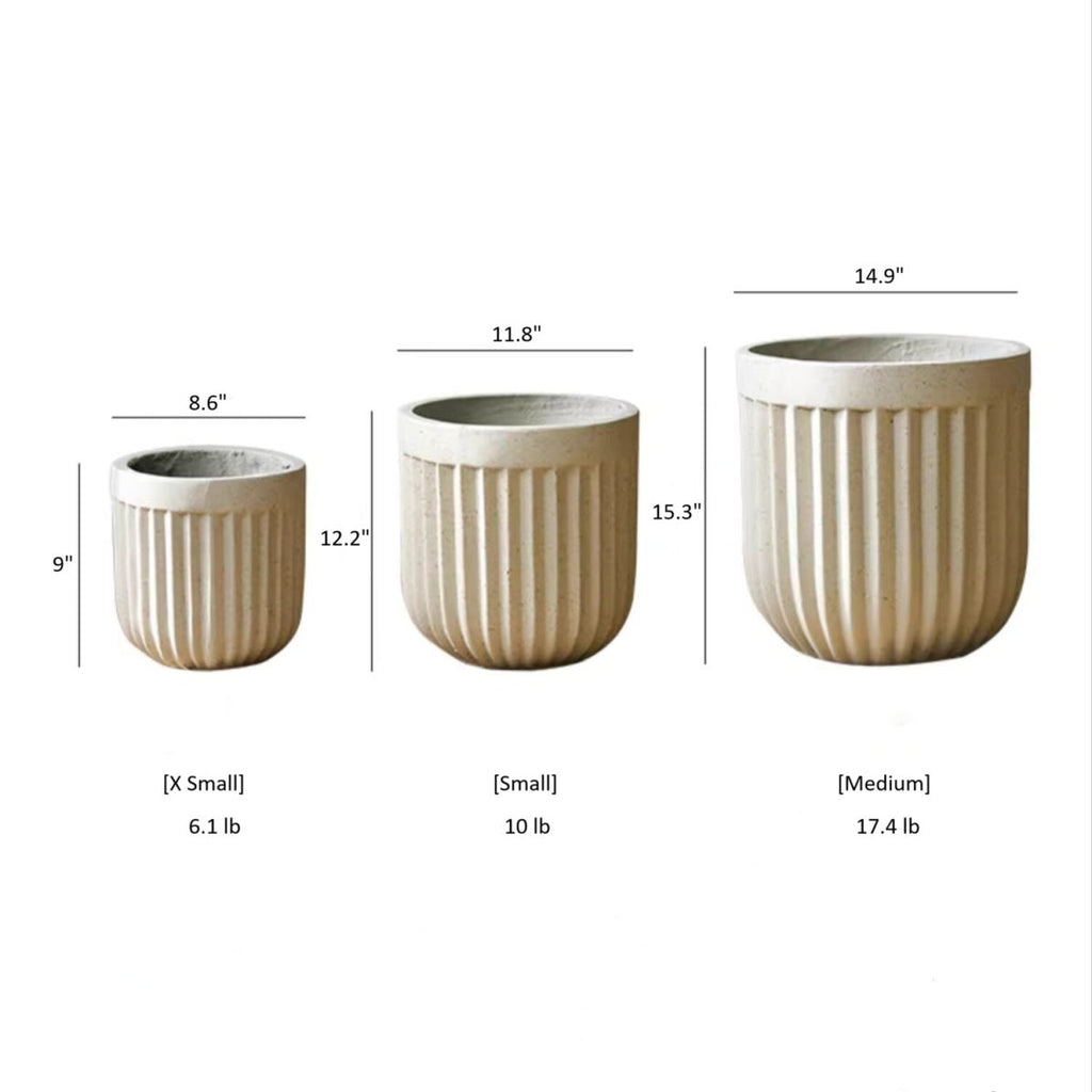 Nordic Vertical Stripe Flower Pot