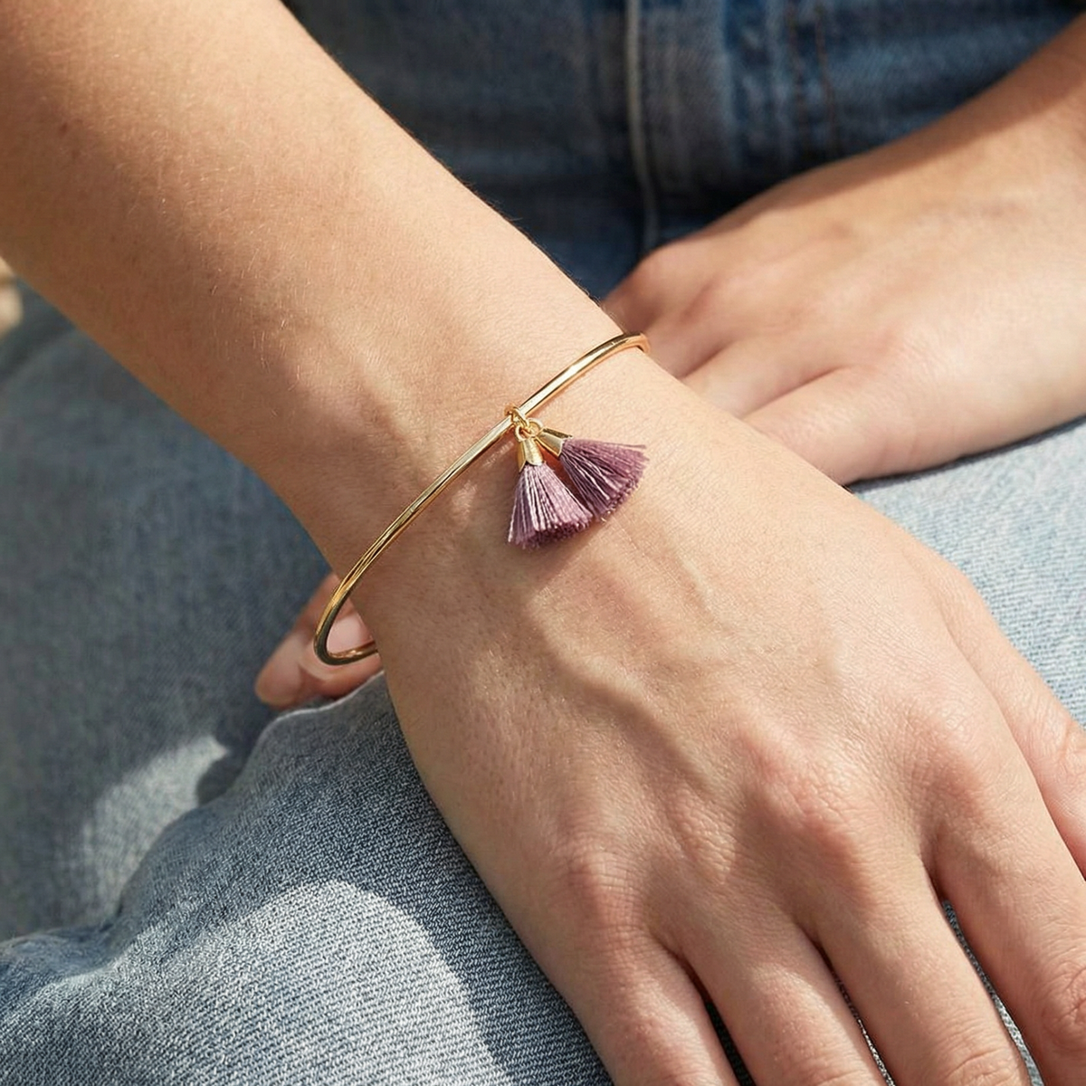 You Are Amazing Simple Tassel Cuff Bracelet on Gift Card | Gift Add-On, Congratulations, Greeting Card Stuffer