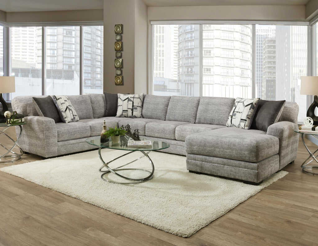 Zaftig Dove Grey Sectional Collection - Dove Grey 969