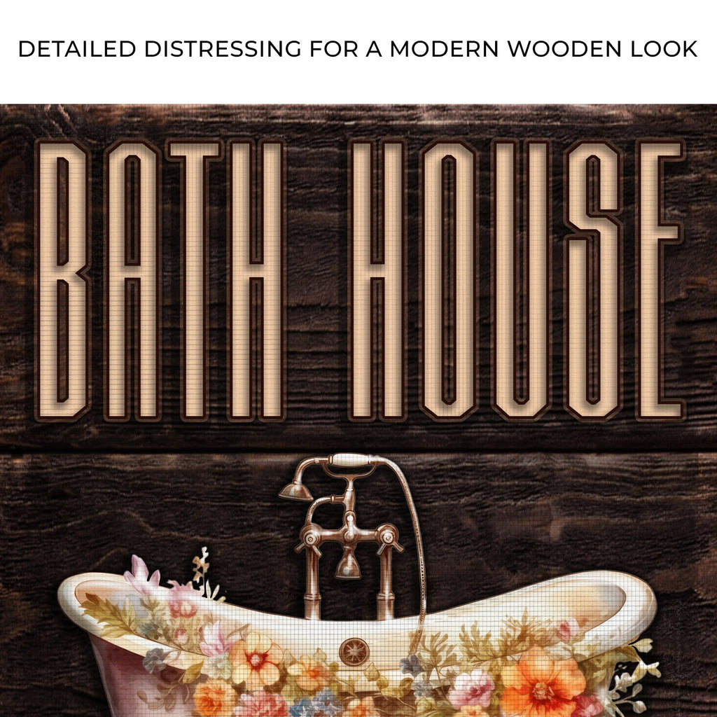 Rinse And Relax Bath House Sign