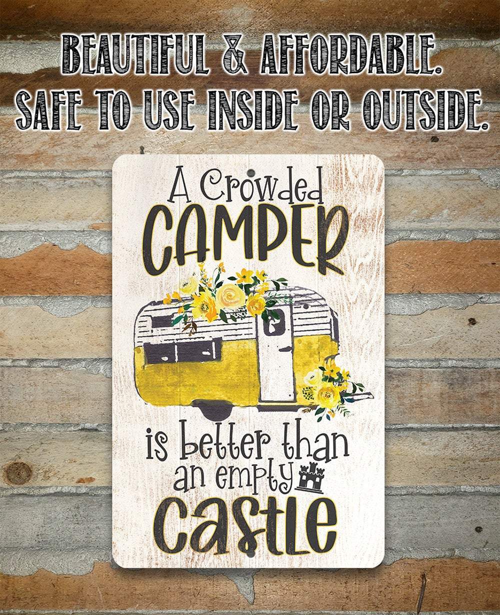 A Crowded Camper - Metal Sign