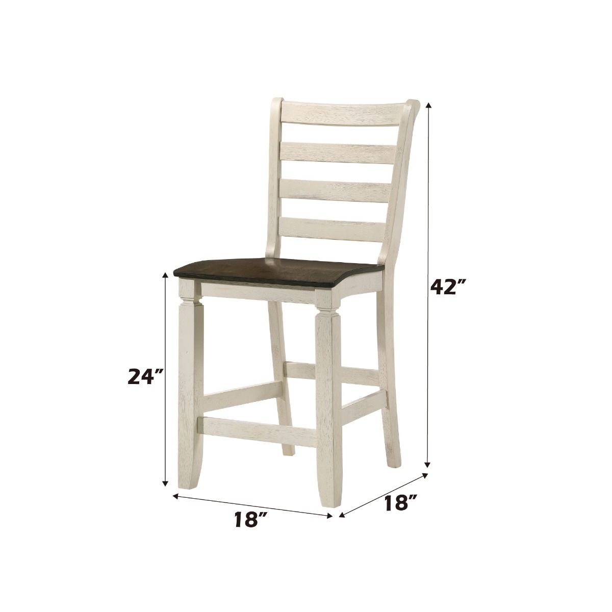 Tasnim - Counter Height Chair (Set of 2) - Oak & Antique White