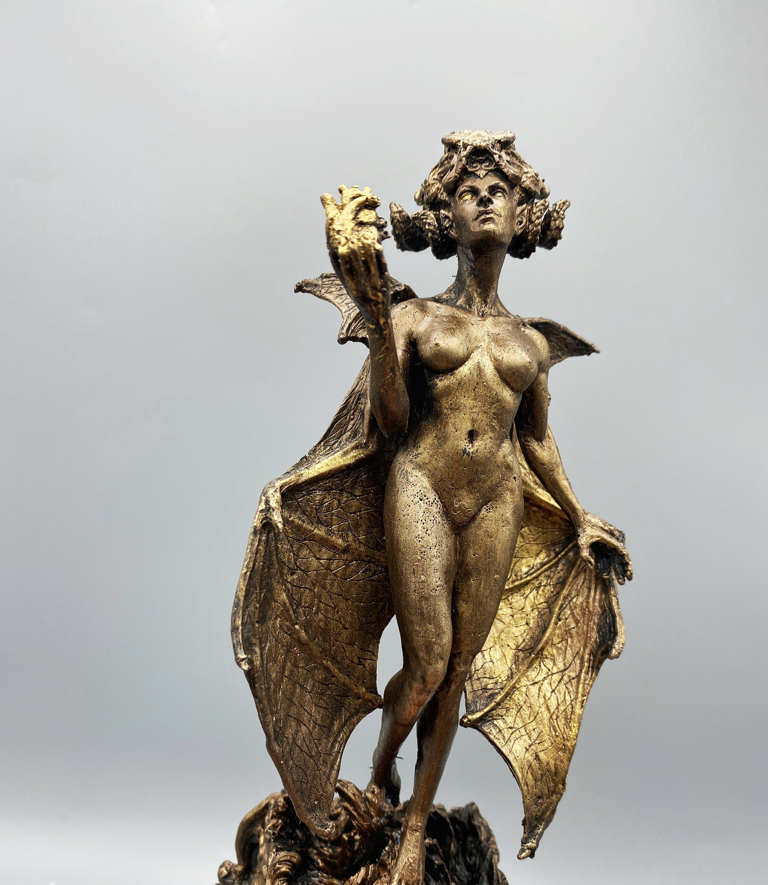 Lilith Statue, Half Scale Resin Sculpture | Mythic Goddess Figurine |Myths and Legends Character |Altar Statue for Gothic Home Decor