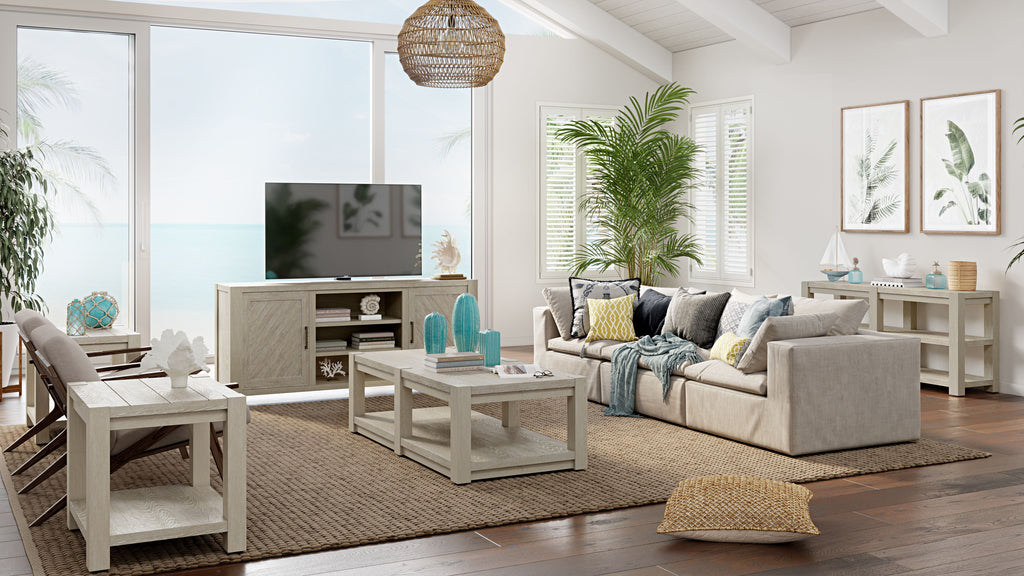 Burgess - Rectangular Sofa Table - Calico Gray