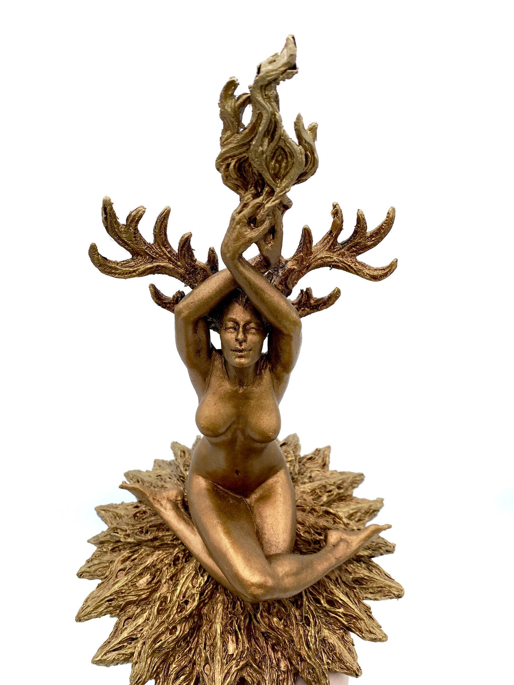 Prakrit Shakti: The Awakening Spirit, Hand Painted Resin Statue |  Mythical Yoga Meditation Figurine | Goddess Altar Statue for Yoga Lovers