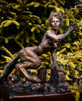 Sphinx Statue, Hand Painted Resin Sculpture | Mythical Creature Figurine |  Legendary Sphinx Goddess Altar Statue for Fantasy Art Decor