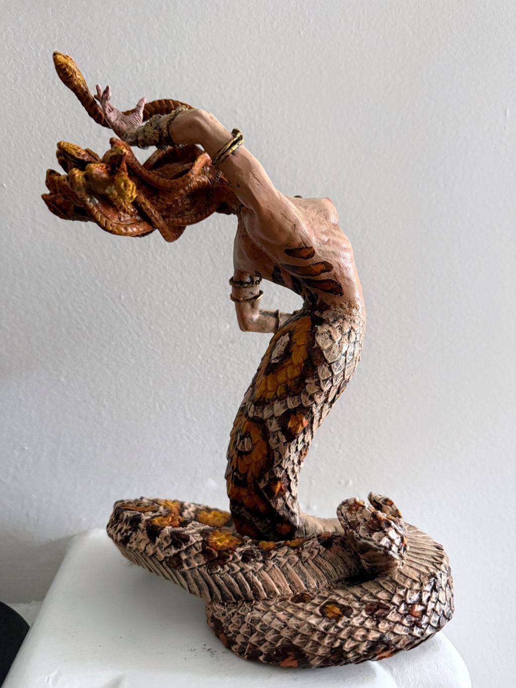 Medusa Statue, Full Color Resin Sculpture |. Mythological Creature Figurine | Myths and Legends Character Statue | Fantasy Art Lover Gift