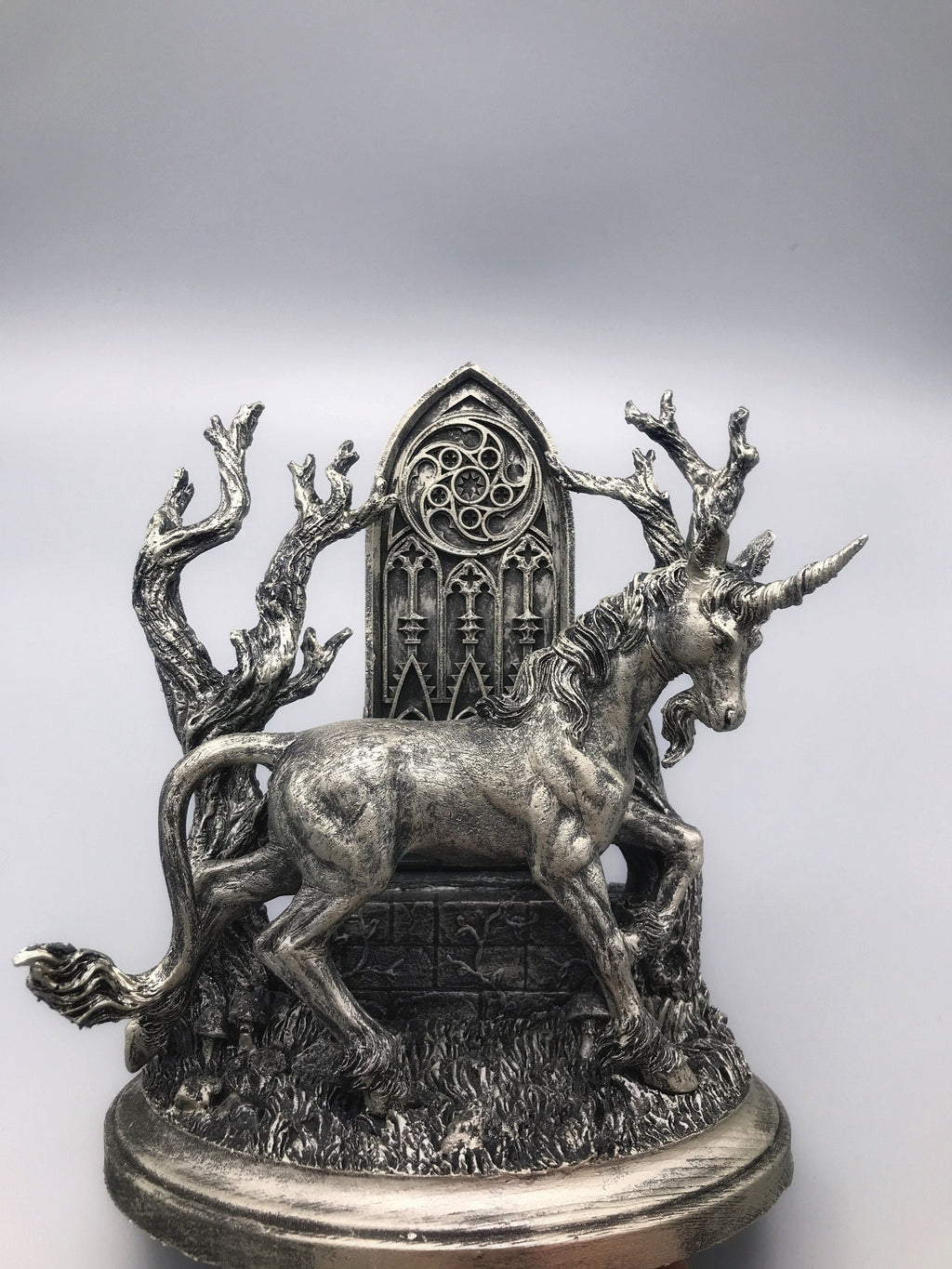 Unicorn Statue, Hand Painted Resin Sculpture | Mythical Creature Figurine | Unique Legendary Guardian Spirit Figurine. Fantasy Art Decor