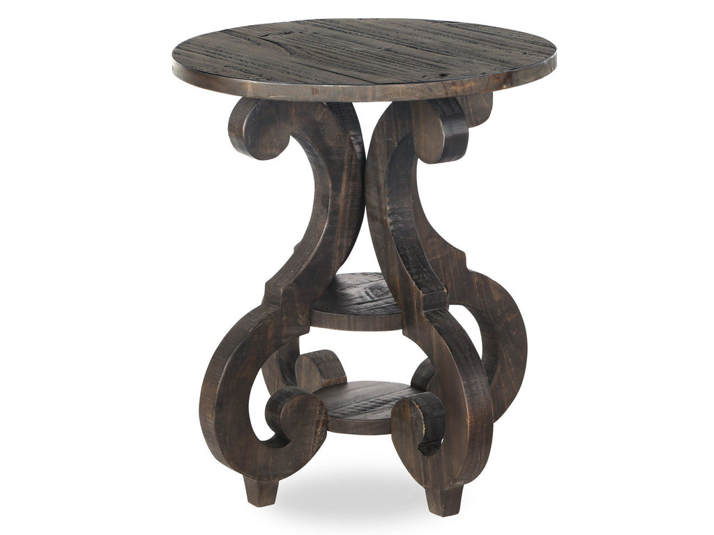 Bellamy - Round Accent End Table - Peppercorn