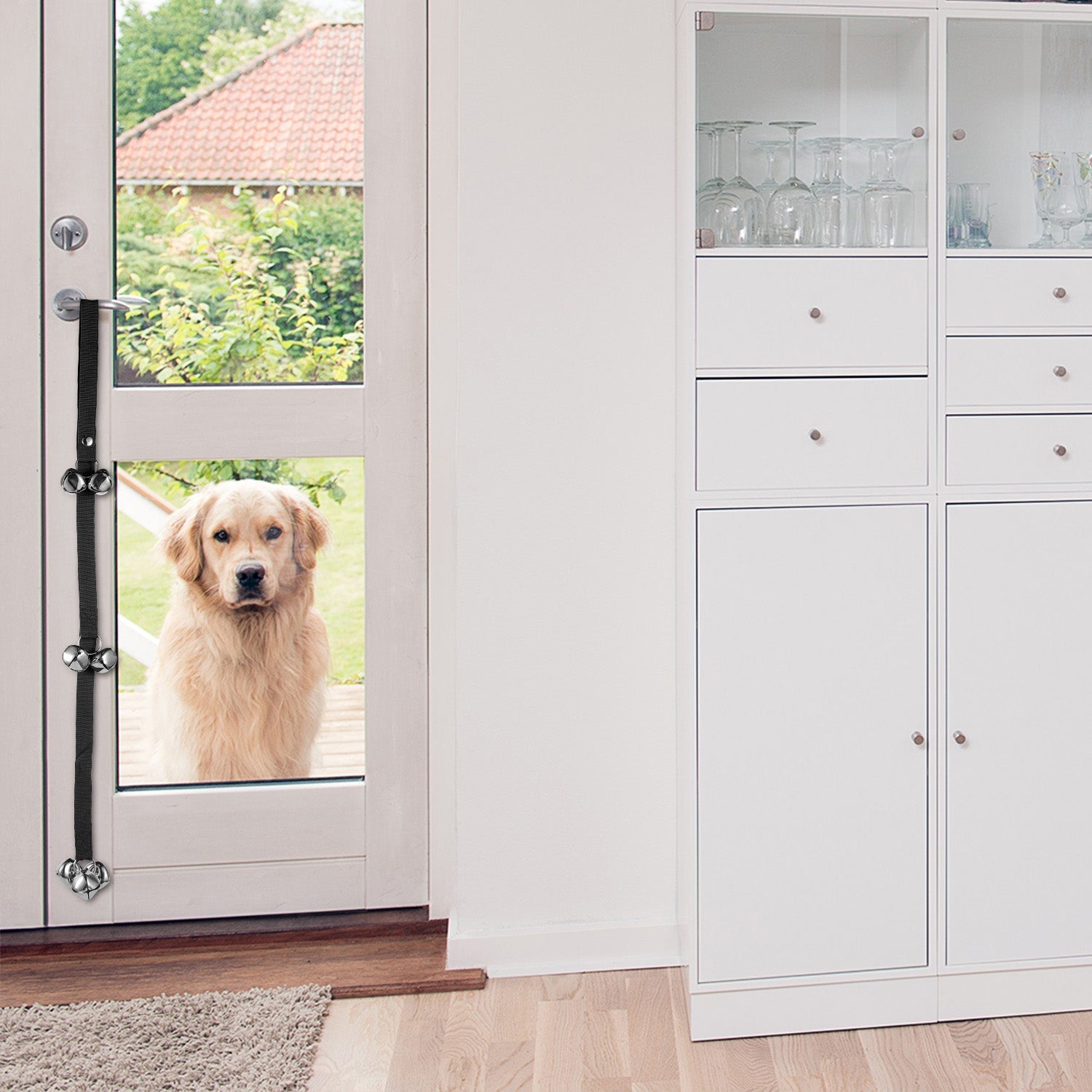 Dog Doorbells Adjustable Pet Doorbells Dog Potty Bells for Dog Training 7 Extra Large Loud 1.4Ó DoorBells