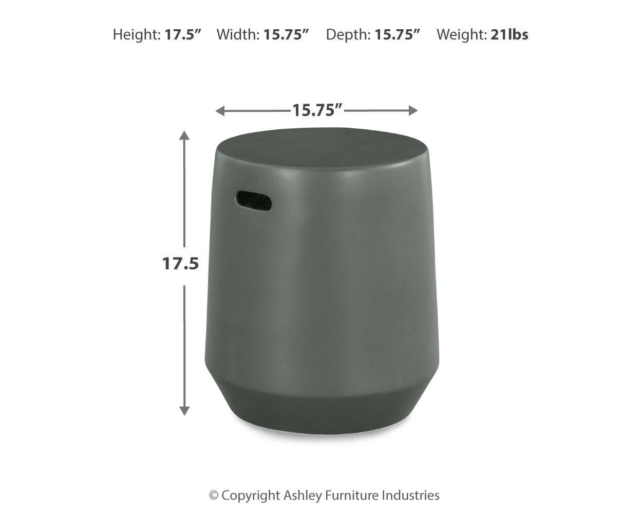 Kalmunds - Stool - Gray