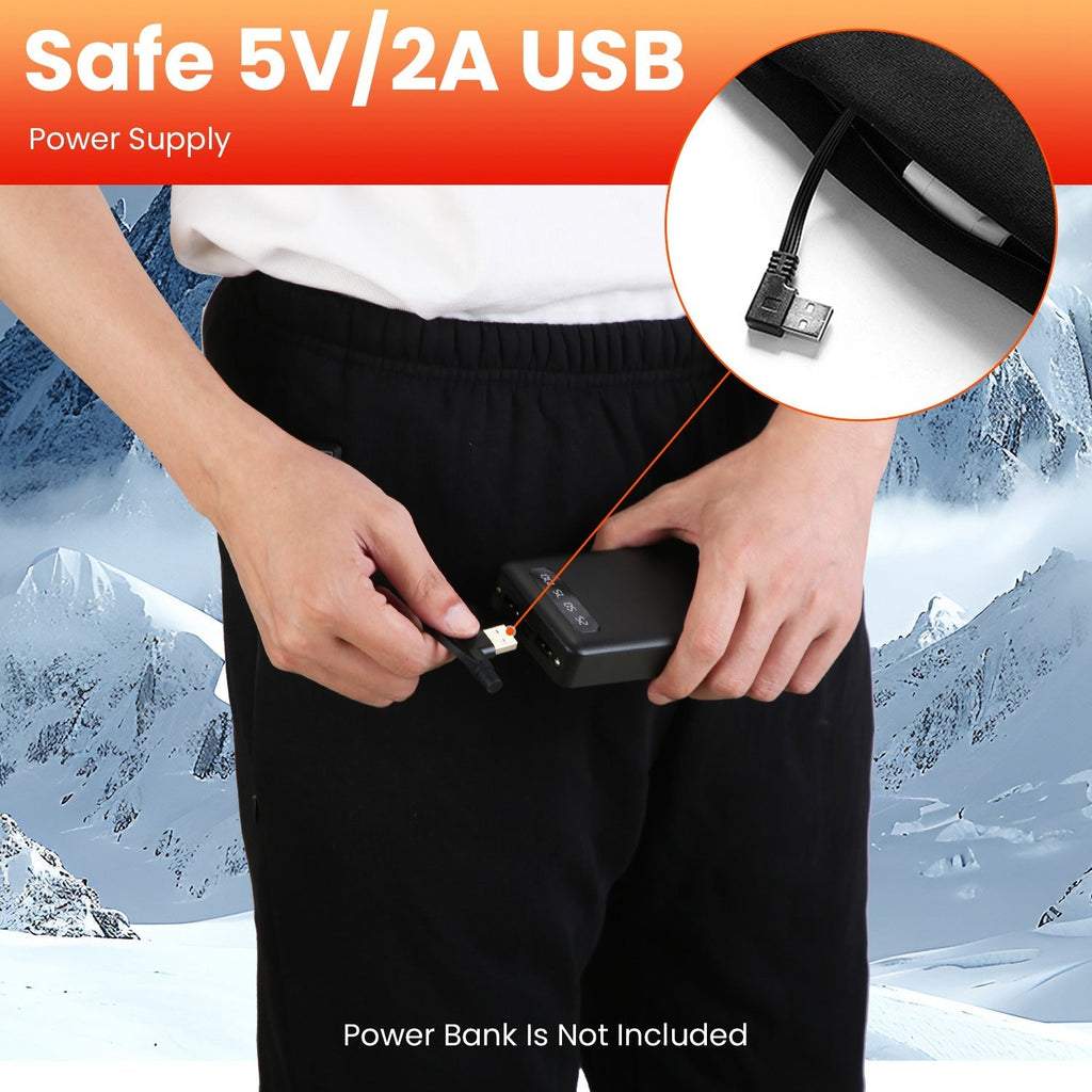 Winter Heated Pants for Men & Women | 12 Zones USB Powered with 3 Heat Levels